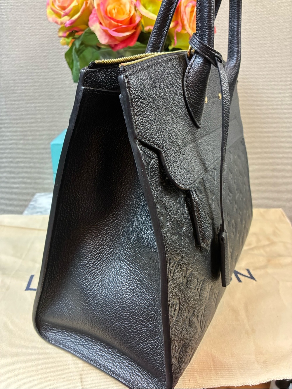 Louis Vuitton LV Black Monogram Empreinte Pont Neuf GM Bag - Fantastic Condition - Picture 5 of 16